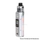 [Ships from Bonded Warehouse] Authentic Voopoo Drag X2 80W Box Mod Kit with PnP X Cartridge DTL - Colorful Silver, VW 5~80W, 5ml