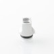 510 Drip Tip + Button Set for dotMod dotAIO V2 - Silver, Aluminum