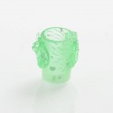 810 Rock Style Drip Tip for Goon / Kennedy / Reload / Battle RDA - Green, Resin, 21mm