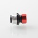 909 Modify Style Drip Tip for BB / Billet / Boro AIO Box Mod - Red, Aluminum