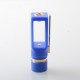 AMIGO Style Boro Mechanical Mod - Blue, Brass, 1 x 18350 / 18650, Compatible with BB / Billet / Boro RBA / Tank