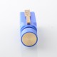 AMIGO Style Boro Mechanical Mod - Blue, Brass, 1 x 18350 / 18650, Compatible with BB / Billet / Boro RBA / Tank