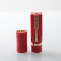 AMIGO Style Boro Mechanical Mod - Red, Brass, 1 x 18350 / 18650, Compatible with BB / Billet / Boro RBA / Tank