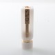 AMIGO Style Boro Mechanical Mod - White, Brass, 1 x 18350 / 18650, Compatible with BB / Billet / Boro RBA / Tank