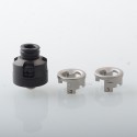 Armor Engine Style RDA Rebuildable Dripping Atomizer w/ BF Pin / Airflow Inserts - Black, SS, 22mm, Without Logo