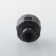 Armor Engine Style RDA Rebuildable Dripping Atomizer w/ BF Pin / Airflow Inserts - Black, SS, 22mm, Without Logo