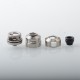 Armor Engine Style RDA Rebuildable Dripping Atomizer w/ BF Pin / Airflow Inserts - Brushed Silver, SS, 22mm, Without Logo