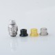 Vapeasy BB Drip Tip Adapter + MISSION XV Quantum Style 510 Drip Tip Kit for SXK BB / Billet Box Mod - Silver, 316SS