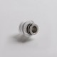 Vapeasy BB Drip Tip Adapter + MISSION XV Quantum Style 510 Drip Tip Kit for SXK BB / Billet Box Mod - Silver, 316SS