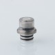 Vapeasy BB Drip Tip Adapter + MISSION XV Quantum Style 510 Drip Tip Kit for SXK BB / Billet Box Mod - Silver, 316SS