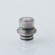 Vapeasy MISSION XV Quantum Style 510 Drip Tip w/ 4 x Inserts for SXK BB / Billet / Dotod dotAIO - Silver, 4 PCS Mouthpiece