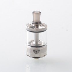 Authentic Ambition Mods Bi2hop MTL RTA (Bishop V2) Atomizer - Silver, 4.0ml, 0.8 / 1.0 / 1.2mm Air Pin, 22mm