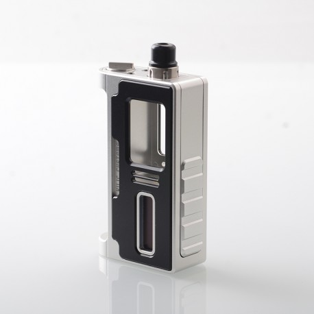 Authentic Ambition Mods Kil-Lite 60W AIO Boro Mod - Silver Black, VW 1~60W, 1 x 18650, Ambition Mods Chipset