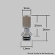 Authentic Auguse ERA V3 510 Drip Tip for RTA / RDA / RDTA Atomizer - Silver + Beige, SS + PEEK