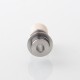 Authentic Auguse ERA V3 510 Drip Tip for RTA / RDA / RDTA Atomizer - Silver + Beige, SS + PEEK