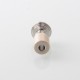 Authentic Auguse ERA V3 510 Drip Tip for RTA / RDA / RDTA Atomizer - Silver + Beige, SS + PEEK