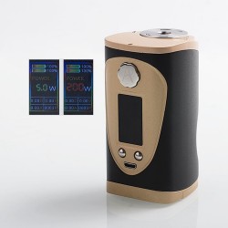 Authentic Avidvape Throne 200W TC VW Variable Wattage Squonk Box Mod - Gold, 5~200W, 2 x 18650