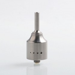 Authentic Cthulhu 1928 MTL RDA Rebuildable Dripping Atomizer w/ BF Pin - Silver, Stainless Steel, 22mm Diameter