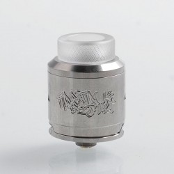 Authentic DEJAVU RDA Rebuildable Dripping Atomizer w/ BF Pin - Silver, Stainless Steel, 24mm Diameter