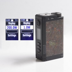 Authentic Dovpo Top Gear DNA250C 200W TC VW Box Mod - Carbon / Rusty, 1~200W, 2 x 18650, Evolv DNA 250C Chipset