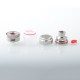 Authentic Dovpo X Across Vape Hazard RTA Vape Atomizer - Silver, 4ml, 24mm Diameter