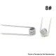 Authentic ETU Pre-built Coil Wire - 0.4ohm, Ni80, Kernel (28GA + 38GA) x 4 + 40GA, Wrapped (0.1 + 0.3) x 4 + 0.08 (10 PCS)