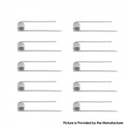 Authentic ETU Pre-built Coil Wire - 0.4ohm, Ni80, Kernel (28GA + 38GA) x 4 + 40GA, Wrapped (0.1 + 0.3) x 4 + 0.08 (10 PCS)