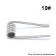 Authentic ETU Pre-built Coil Wire for RDA Atomizer - 0.15ohm, Ni80, Kernel 26GA x 3 + 38GA, Wrapped 0.4 x 3 + 0.1 (10 PCS)