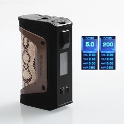 Authentic GeekVape Aegis Legend 200W TC VW Variable Wattage Box Mod - Snake Skin, 5~200W, 2 x 18650