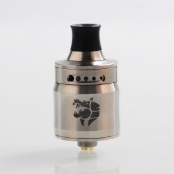 Authentic GeekVape Ammit MTL RDA Rebuildable Dripping Atomizer w/ BF Pin - Silver, Stainless Steel, 22mm Diameter