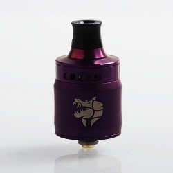 Authentic GeekVape Ammit MTL RDA Rebuildable Dripping Atomizer w/ BF Pin - Violet, Stainless Steel, 22mm Diameter