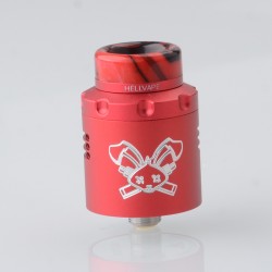 [Ships from Bonded Warehouse] Authentic Hellvape Dead Rabbit 3 RDA Atomizer - Red, Dual Coil, with BF Pin, 24mm