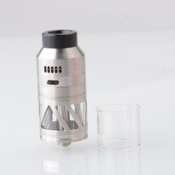 [Ships from Bonded Warehouse] Authentic Hellvape Helheim S RDTA Atomizer - Silver, 5.0ml, DL / MTL , 25mm