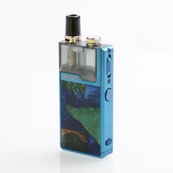 Authentic LostVape Orion Plus DNA 22W 950mAh VW Pod System Starter Kit - Blue-Stabwood, 0.25 / 0.5ohm, 2ml