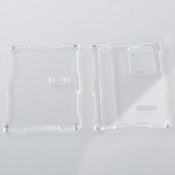 Authentic MK Mods Front + Back Door Panel Plates for Lost Vape Centaurus B80 AIO Pod System Kit - Clear (2 PCS)