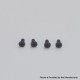 Authentic MK MODS Replacement Screws for Aspire Raga Aio Pod - Black, (4 PCS)