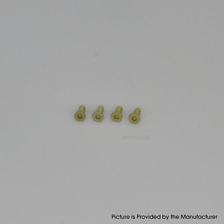 Authentic MK MODS Replacement Titanium Screws for Aspire Raga Aio Pod - Gold (4 PCS)