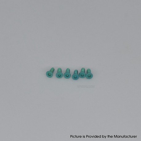 Authentic MK MODS Replacement Titanium Screws for Lost Vape Centaurus B80 AIO Kit - Green (6 PCS)