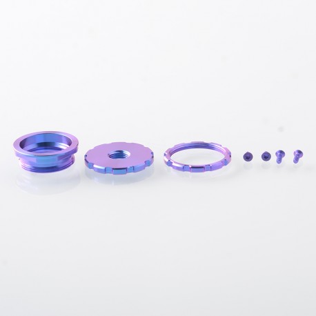 Authentic MK MODS Titanium Connectors and Screws for Aspire Raga Aio Boro Mod - Blue Purple