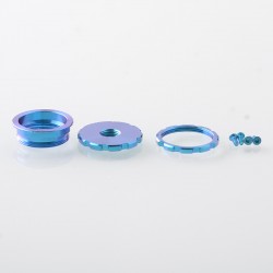 Authentic MK MODS Titanium Connectors and Screws for Aspire Raga Aio Boro Mod - Blue