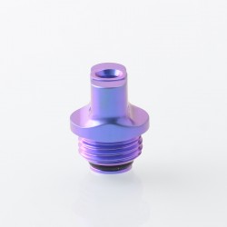 Authentic MK MODS Titanium TA Integrated Drip Tip for BB / Billet / Boro AIO Box Mod - Blue