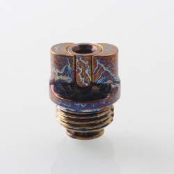 Authentic MK MODS Toxic TA Integrated Drip Tip for BB / Billet / Boro AIO Box Mod - Bronze, Titanium