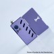 Authentic Rekavape ODB Replacement Front + Back Cover Panel Plate for dotMod dotAIO V2 - Purple, Aluminum Alloy + Carbon Fiber