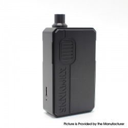 Authentic SKNKWORX D-01 AlO Box Mod - Black, VW 1~60W, 1 x 18650, Evolv DNA60 Chipset, Compatible with DotAIO Tanks