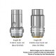 [Ships from Bonded Warehouse] Authentic Smoant Knight 80 Replacement Dual Mesh Coil Head - Silver, 0.4ohm (30~50W) (3 PCS)