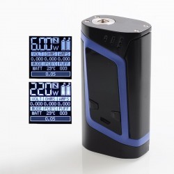 Authentic SMOKTech SMOK Alien 220W TC VW Variable Wattage Box Mod - Blue, 6~220W, 2 x 18650