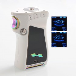 Authentic SMOKTech SMOK Mag 225W TC VW Variable Wattage Mod Right-Handed Edition - White Prism, 6~225W, 2 x 18650