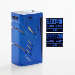 Authentic SMOKTech SMOK T-PRIV 220W TC VW Variable Wattage Box Mod - Blue, 6~220W, 2 x 18650