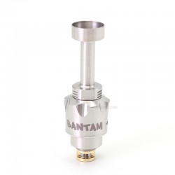 Authentic SXK Bantam BB Mini RBA Bridge for Billet / BB / Boro Tank - Silver, 316 Stainless Steel, Bottom Airflow, MTL 