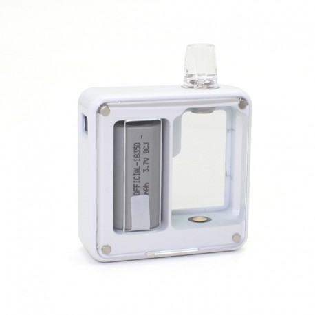 Authentic SXK Bantam V3 AIO Boro Box Mod Kit - White, VW 5~30W, 1 x 18350, Compatible with BB / Billet Boro Tank